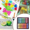 MECCANIXITY Soft Oil Pastels, Oil Pastel Crayons Vibrant Color Blendable