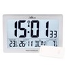 Atlanta Radio Wall Clock Digital with Temperature Display Indoor Outdoor