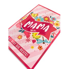 bentino Music Birthday Card, Greeting Card Playing the Song Mammamia, ABBA (Cover), DIN A5 Set with Envelope