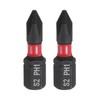sourcing map 2pcs PH1 Phillips Screwdriver Bit 1/4" Hex Shank