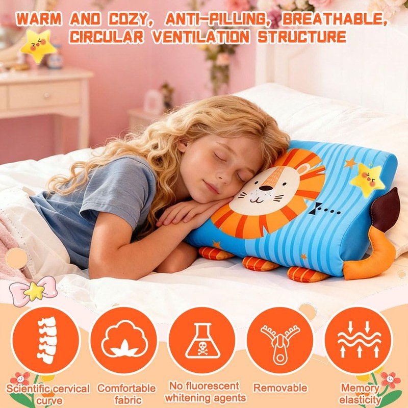 Gobesty Cuscino per bambini, Calmly, cuscino per bambini, 45 x