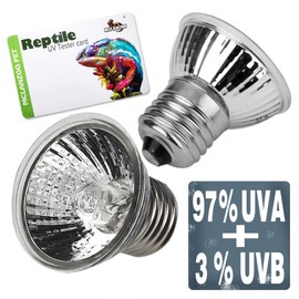 4 Pack 75W UVA UVB Reptile Light Bulbs,Basking Light Heat Lamp for Reptiles and Amphibian Terrariums Tank Cage for Turtle,Bearded Dragon,Chicken.Works with Various Lamp Fixtures Come with UV Test Card