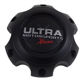 Ultra Motorsports Extreme 6 Lug Black Wheel Center Cap (Qty 1) Pn: 89-9765SBX