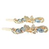 Ladies Girls Luxury Swirly Of Sparkly Crystal 6 cm Hair Clips