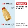 SUNGATOR 5 Pack 3/8'' Male NPT Industrial Air Couplers with