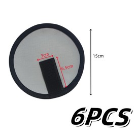 6 Pcs Fishing Lure Covers Wrap,5.9 Inch Lure Shield Fishing for Fishing Rod,Lure Shield by Rod Armour,Fishing Hook Bait Covers (Gray)