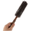 Baluue Barber Roller Comb Natural Boar Bristles for Blow Drying
