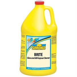 Simoniz Brite Glass & All-Purpose Cleaner - Gal. Ready-to-use. Non-ammoniated and streak-free. 4 Gal per 1 CASE