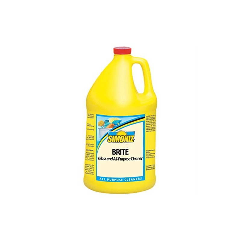 Simoniz Brite Glass & All-Purpose Cleaner - Gal. Ready-to-use. Non-ammoniated