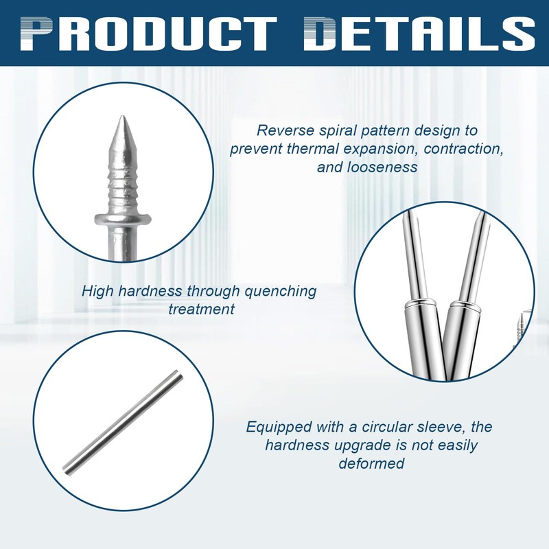 50Pcs Double Headed Skirting Nails,Sufficient Skirting Board Nails,Durable Double Sided