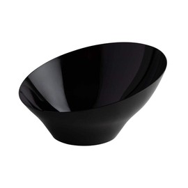Black Angled Large Bowls (1 Piece) - Ideal for Appetizers, Desserts & Buffets, Stylish & Versatile Serving Dishes