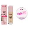 Polvo Mate Hd + Maquillaje Líquido Easy Cover Pink Up