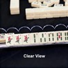 Clear Acrylic Mahjong Racks with Pushers, Set of 4, 17.3"