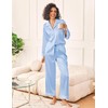 Ekouaer Womens Silk Satin Pajama Sets 2 Piece Sleepwear Pjs