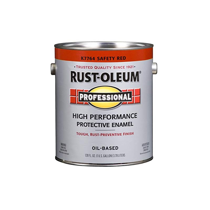 RUST-OLEUM K7764-402 Professional 400 Voc Gallon Safety Red Enamel Paint,