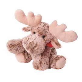 Inware Carlo Elk Soft Toy, Plush, Lying Down, Cuddly Toy in Various Sizes, Grey / Beige