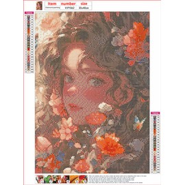 5D DIY Diamond Art Painting Kits,Round Full Drill Anime Diamond Art Kits for Adults Beginner, Perfect for Home Wall Decor and Gift