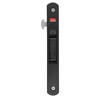 Sliding Door Lock Black Copper Zinc Alloy Lock Furniture Hardware