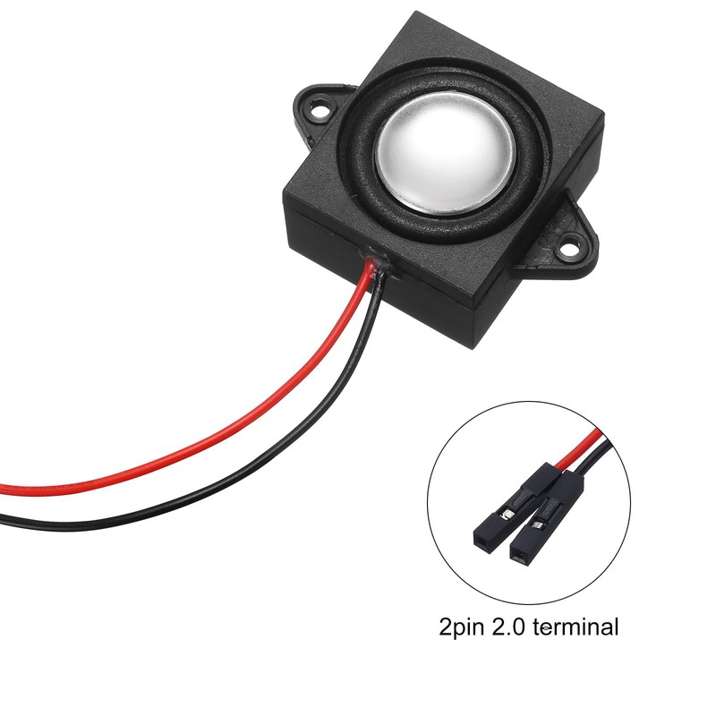 sourcing map 1Pcs 3 Watt 4 Ohm Single Mini Speaker