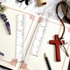 24 Pcs Clear Bible Verses Ruler with Scalloped Edge 6