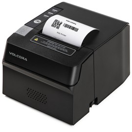Volcora Thermal Receipt Printer, 80mm USB/Ethernet POS QR Code Printer with Auto Cutter for Cash Drawer/ESC/POS, Compatible with Android/Windows/Linux, Retailer, Restaurant Use, Wall Mount, Black