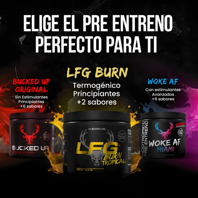 Bucked Up Woke Af Pre Workout Estimulante Citrulina Malato Beta