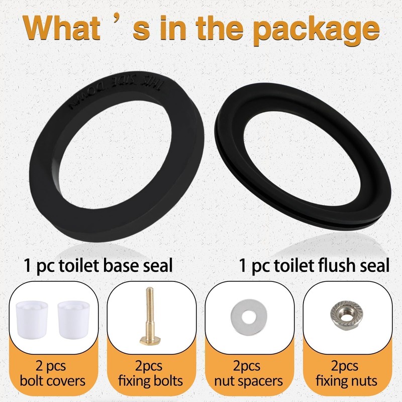KPALAG RV Toilet Flush Ball Seal and Base Seal Kit