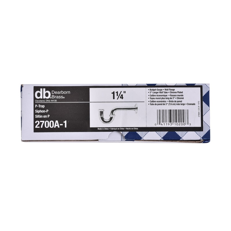 Dearborn Brass 2700-1 P-Trap, Chrome