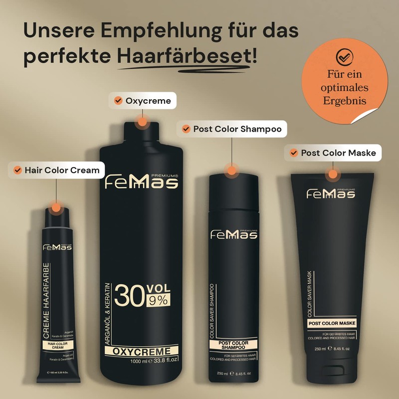 FemMas Oxycream 1000 ml (9%), Professional Oxidant For Hair Dyeing,