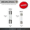 Conext Link AGC30-25 ニッケルAGCガラス管ヒューズ25個 30 Amp