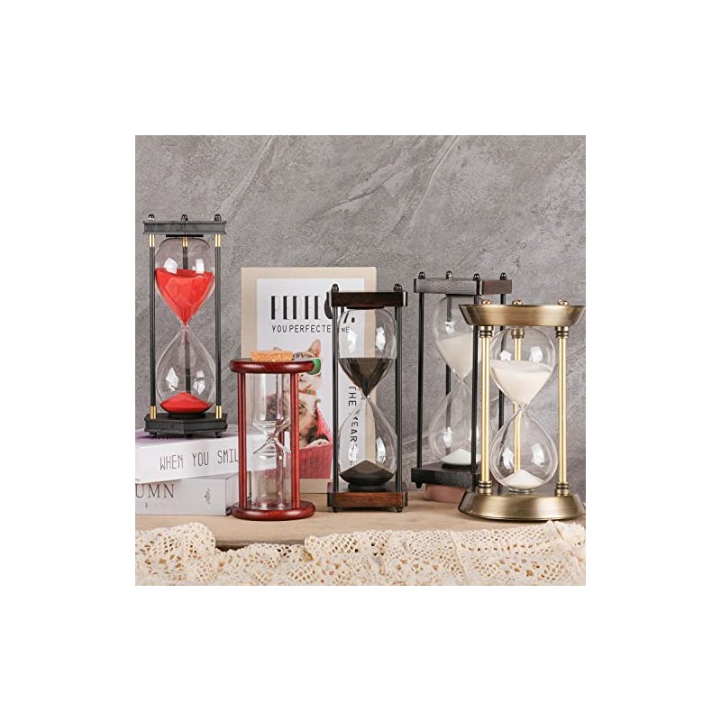 60 Minute Hourglass Sand Timer with Metal Frame, Bronze Big
