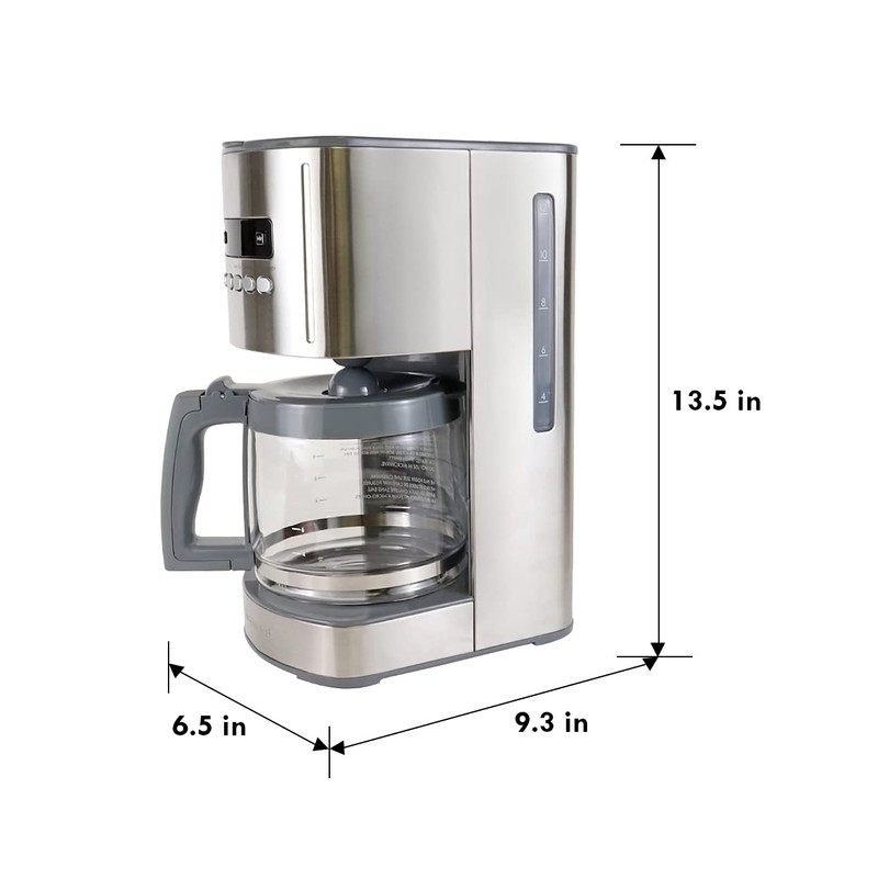 Kenmore 40706 12-Cup Programmable Aroma Control Coffee Maker in Stainless