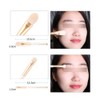 ZOREYA 10pcs Pearl White Portable Professional Makeup Blending Brushes Set