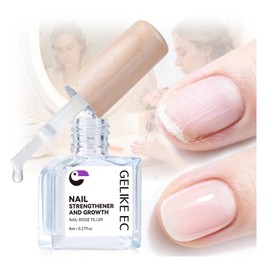 Nail Ridge Filler For Damaged Nails: Gelike ec 8 in 1 Nail Strengthener for Thin Nails and Growth - Protein Nail Ridge Filler with Top Coat Free