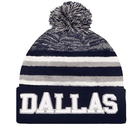 MIXNUS Dallas Beanie Hat Football Knit Hats Winter Cuffed Stylish Beanie Cap Sport Fans Fashion Toque Cap