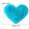 sourcing map Faux Fur Sheepskin Area Rugs, Heart Shaped Shaggy