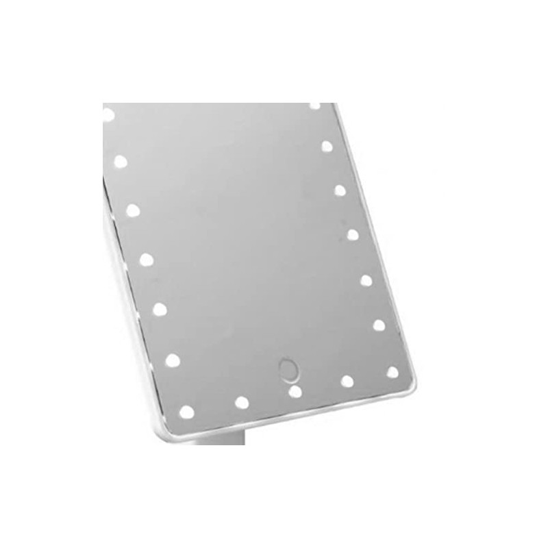Shanrya Espejo de Maquillaje Iluminado, 16 LED de Brillo Suave