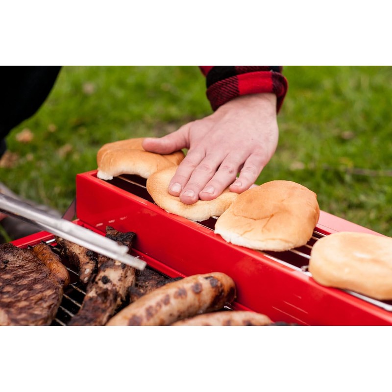 Suck UK Portable BBQ Grill - Stainless Steel Charcoal BBQ