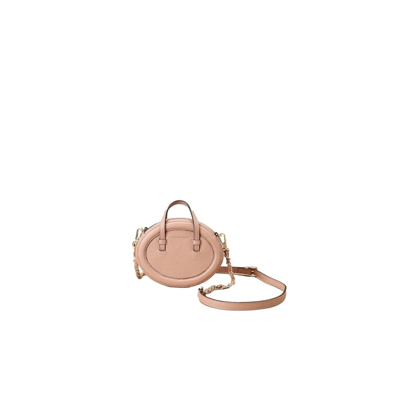 Samantha Thavasa Simple Circle-Shaped Leather Mini Shoulder Bag, multicolor (pink