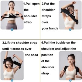 WZLL.SLSP Shoulder Brace Posture Corrector for Men & Women,Relieve Shoulder Soreness, Work Fatigue, Bad Posture, Correct Posture (Medium)