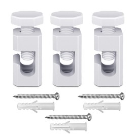 QuirkLz Pack of 3 Surface-Mounted Cable Holder, Ceiling Pins for Textile Cable, Cable Attachment, Monkey Swing, Ceiling Mounting, with Screws and Dowels for Monkey Swing Lamp, DIY Project