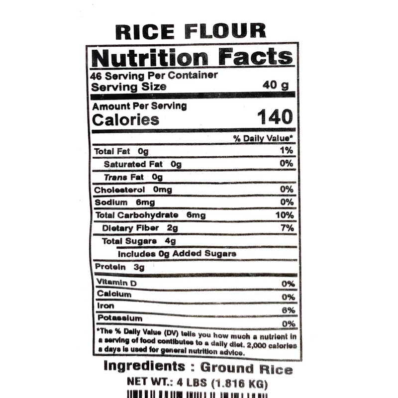 Desi Kitchen Rice Flour 4LB (64oz) By Rani Foods Inc