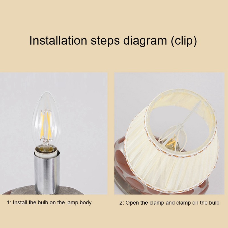 6PCS Modern Simple Chandelier Pendant Lamp Shade Cover Fabric Lampshade