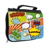 Toiletry Bag with Name Leander and Comic Design for Boys