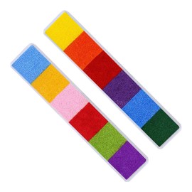 Finger Craft Ink Pad, 12 Color Washable Ink Stamp Pads for Handicrafts, DIY Scrapbooking, Card Making, Paper, Rubber Stamps, Wood
