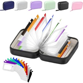 Waterproof Pill Pouch Set With 14 Air Tight Bags Inside For Travel Pastillero De Viaje,Portable Zippered Pill Pouch Organizer Flexible Binder With 14 Color Pouches For Storage 7 To 14 Days