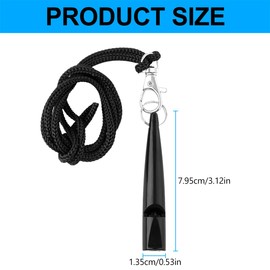 Lotsdonxia Dog Training Whistle with Lanyard – Lightweight High-Pitch Recall Whistle for Clear Communication & Commands Outdoor Walks, Park Use & Obedience Training (Black)