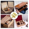 Bonsicoky 30Pcs Swing Arm Right Latch Hook Hasp, Wooden Jewelry