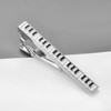 RunootPR Silver Piano Tie Clips for Men Unique Tie Bar