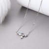 Adramata 925 Silver Necklace for Women Moonstone Pendant Necklace Silver